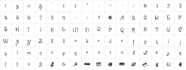 Wild Thing Medium001.000  glyph index