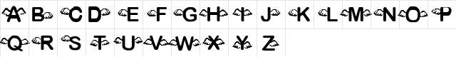 Angel Lust Regular  glyph index