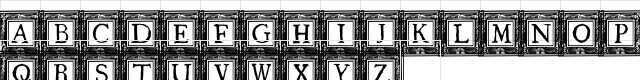 QuaNauticale_Initials_No2 Regular  glyph index