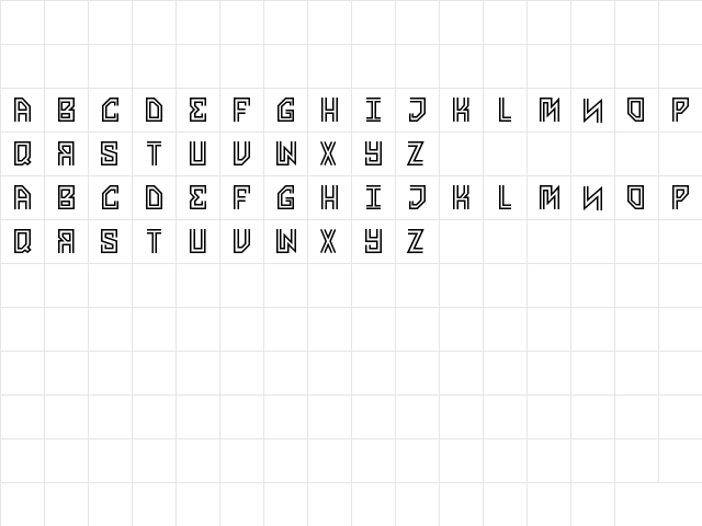 propaganda Regular  glyph index