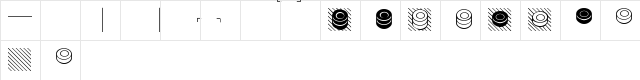Draughts Utrecht Regular  glyph index