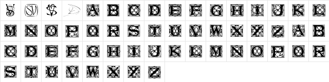 HalcoCaps Regular  glyph index