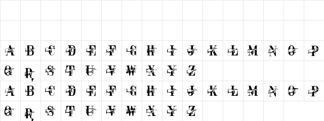 Handson Regular  glyph index