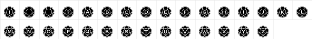 RMCalli3 Regular  glyph index