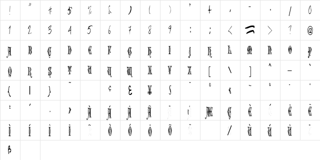 FLOWER CAPS TEXT 1222 TTCON Regular  glyph index