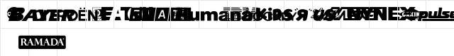 CORPart!"II Sample Regular  glyph index