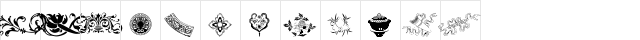 Design 7 Regular  glyph index
