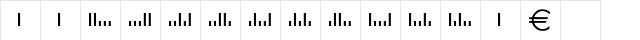Bar2 Normal  glyph index