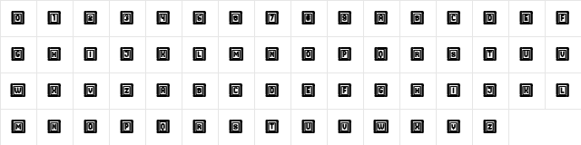 Browser Capitals Regular  glyph index