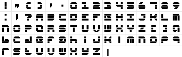 Pseudo (BRK) Regular  glyph index