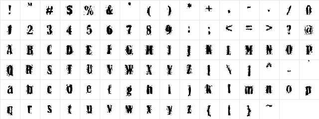 BN-Yiftach Rough Heavy  glyph index