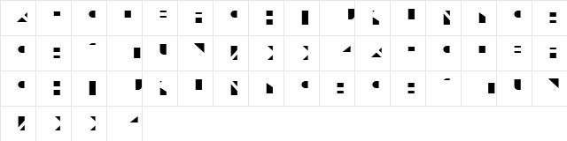 Layered Letters Light Layer  glyph index