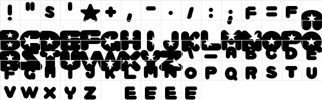 Crystal Universe Regular Regular  glyph index