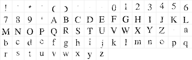 FFX Crack Normal  glyph index