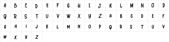 Hello Day FREE Regular  glyph index