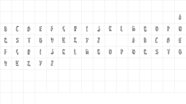 SK_BRIAN Medium  glyph index