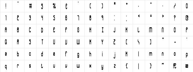 Whippersnapper BRK Normal  glyph index
