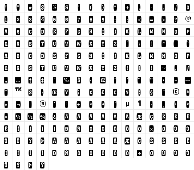 a_KenaCmDc Medium  glyph index