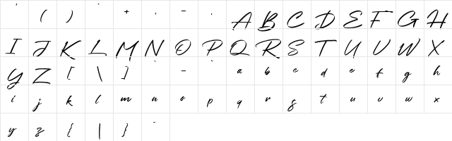 Chalifor Dalsatic VEKTOR Regular  glyph index