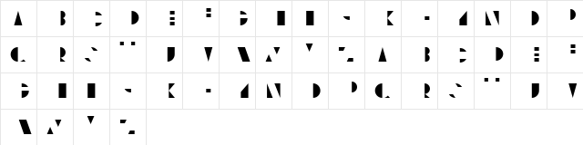 Typo Layer Inferior Layer  glyph index