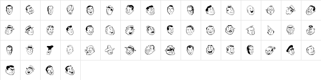 HeadHonchos Regular  glyph index