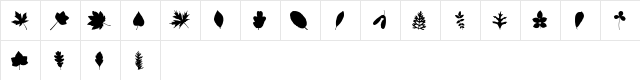 JI Nature Bats Regular  glyph index