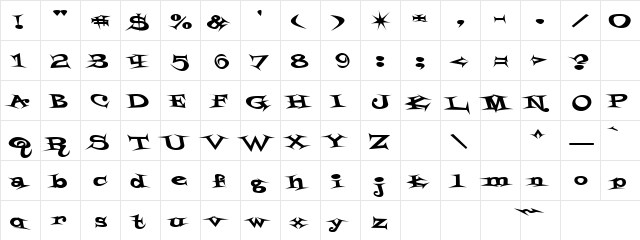 Big Bachhan Regular  glyph index