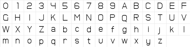 Broder Light Regular  glyph index