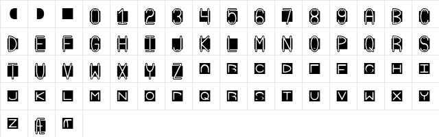 Grudge (BRK) Regular  glyph index