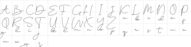 Rangge Trial  glyph index