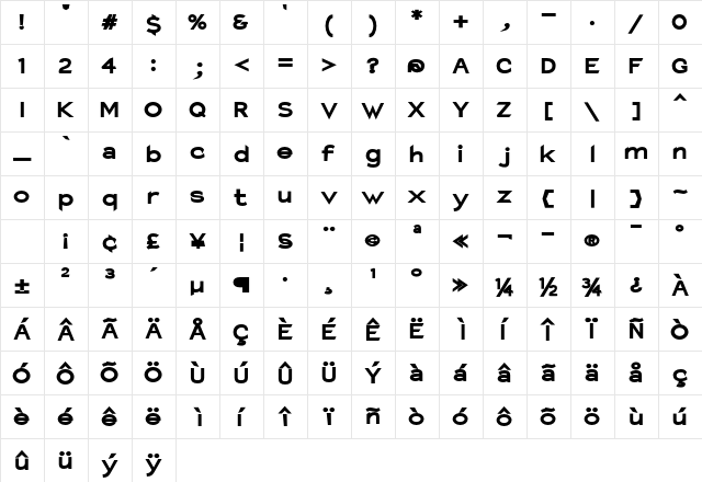 Charger Hemi  glyph index