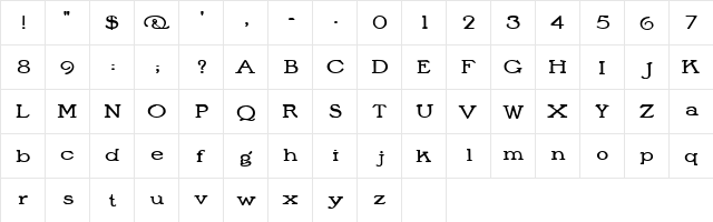 Post Monotone HPLHS  glyph index