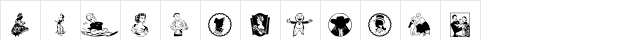 People 1 Regular  glyph index