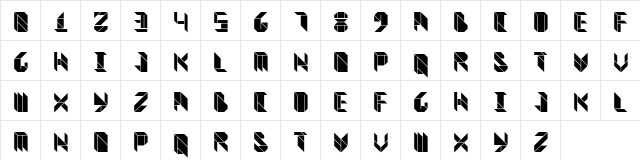 Vitreous Black  glyph index