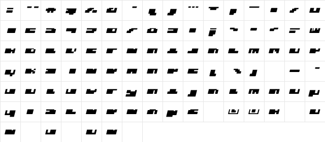 DS PTRLDizel05Plus Regular  glyph index
