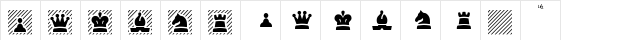 Cheq Bold  glyph index
