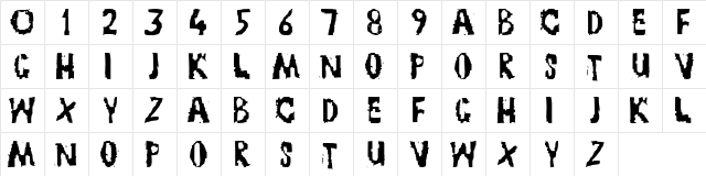 TRUCK NOVEMBRE GRUPPE Regular  glyph index