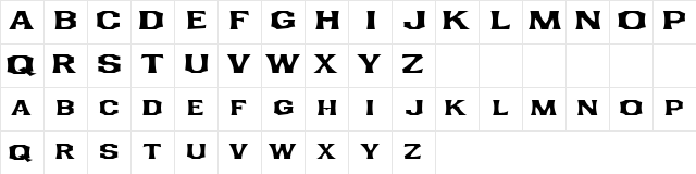LHF Smalts Regular Regular  glyph index
