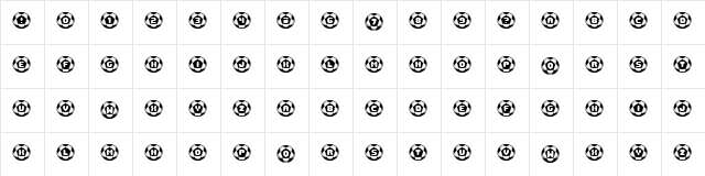 Soccer Regular  glyph index