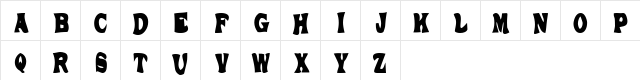 Boll Weevil Regular  glyph index