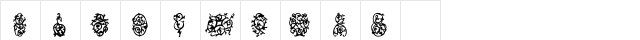 Destinys Designs Regular  glyph index
