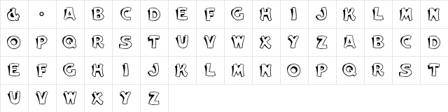 Siwork Regular  glyph index