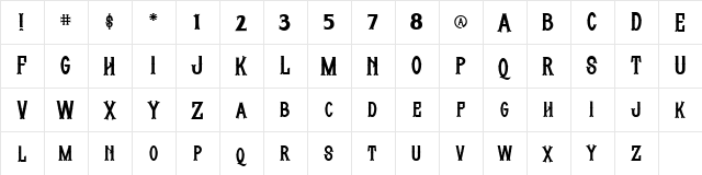 Whisholder Regular  glyph index