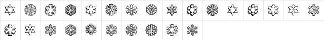 ryp_sflake5 Regular  glyph index