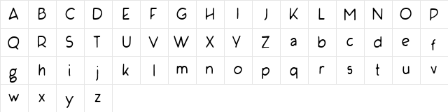 Yillhand Regular  glyph index