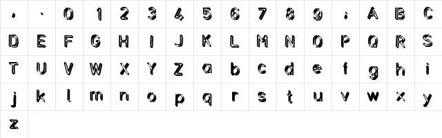 Backcab Extra Crispy  glyph index