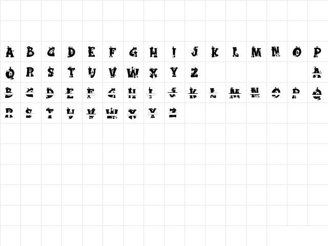 Magic Broom Monogram Regular  glyph index