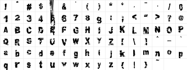 Colton Grundy wicked6th  glyph index
