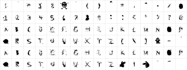 Static Cling Static  glyph index