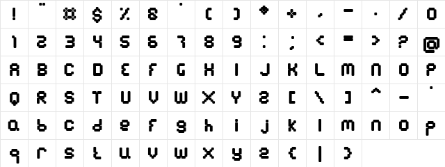 BN Emulator Regular  glyph index
